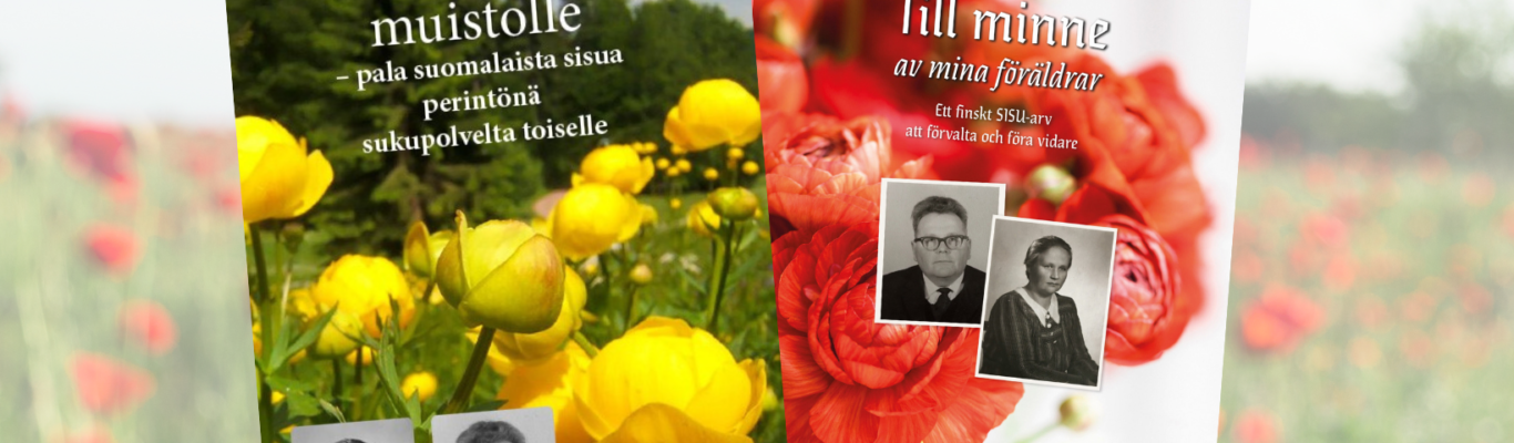 På bilden syns Pirjo Tiilikkas bok "Till minne av mina föräldrar" på svenska och finska.
